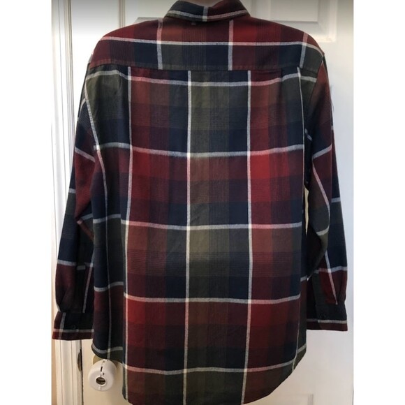 Vintage David Taylor Men's Plaid Long Sleeve Casual Button Up Collared Shirt XL - Picture 5 of 8